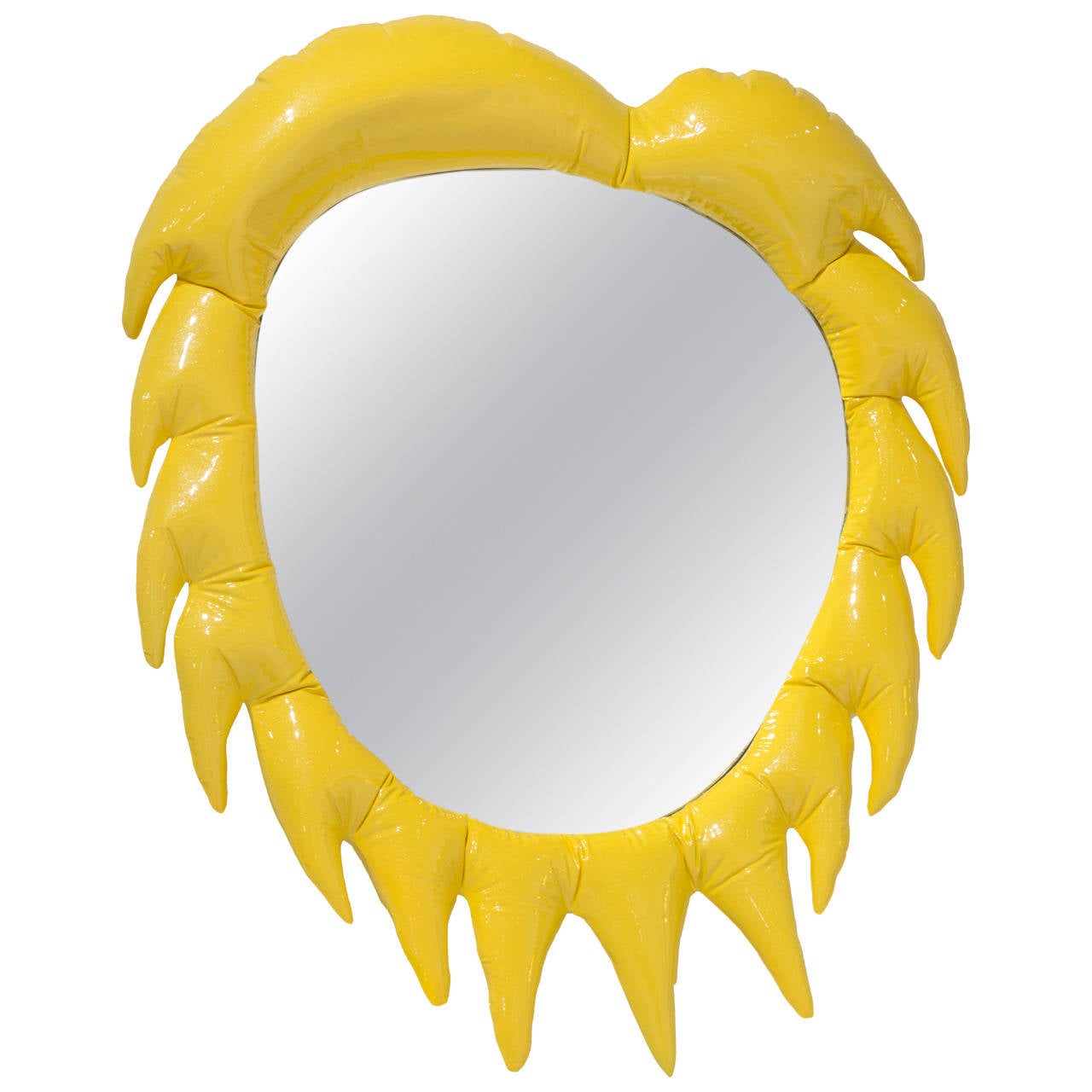 Saturday Morning Series Yellow Wall Mirror For Sale at 1stdibs
