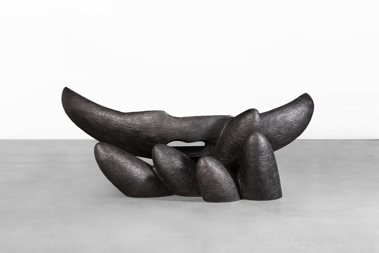 Wendell Castle [American, b. 1932]
Temptation, 2014
Bronze
41.25 x 101 x 50.5 inches
105 x 256 x 128 cm
Edition of 8