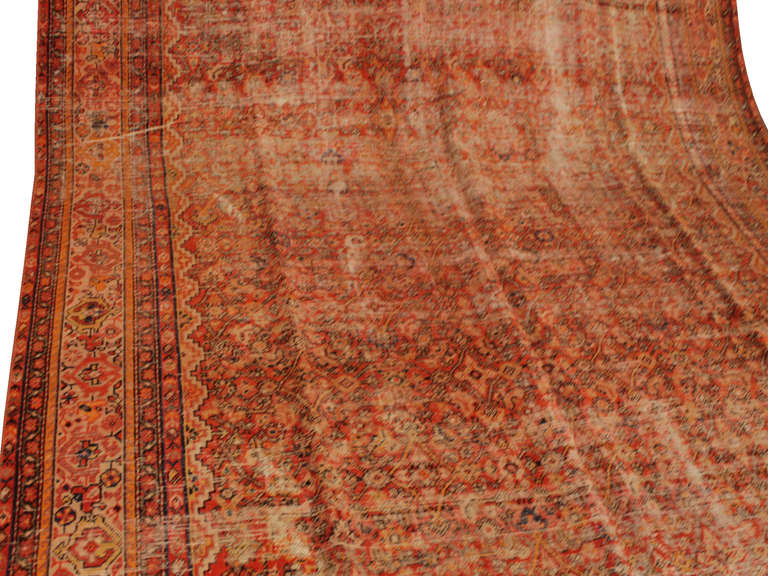 Persian Malayer Rug In Fair Condition In Barcelona, ES