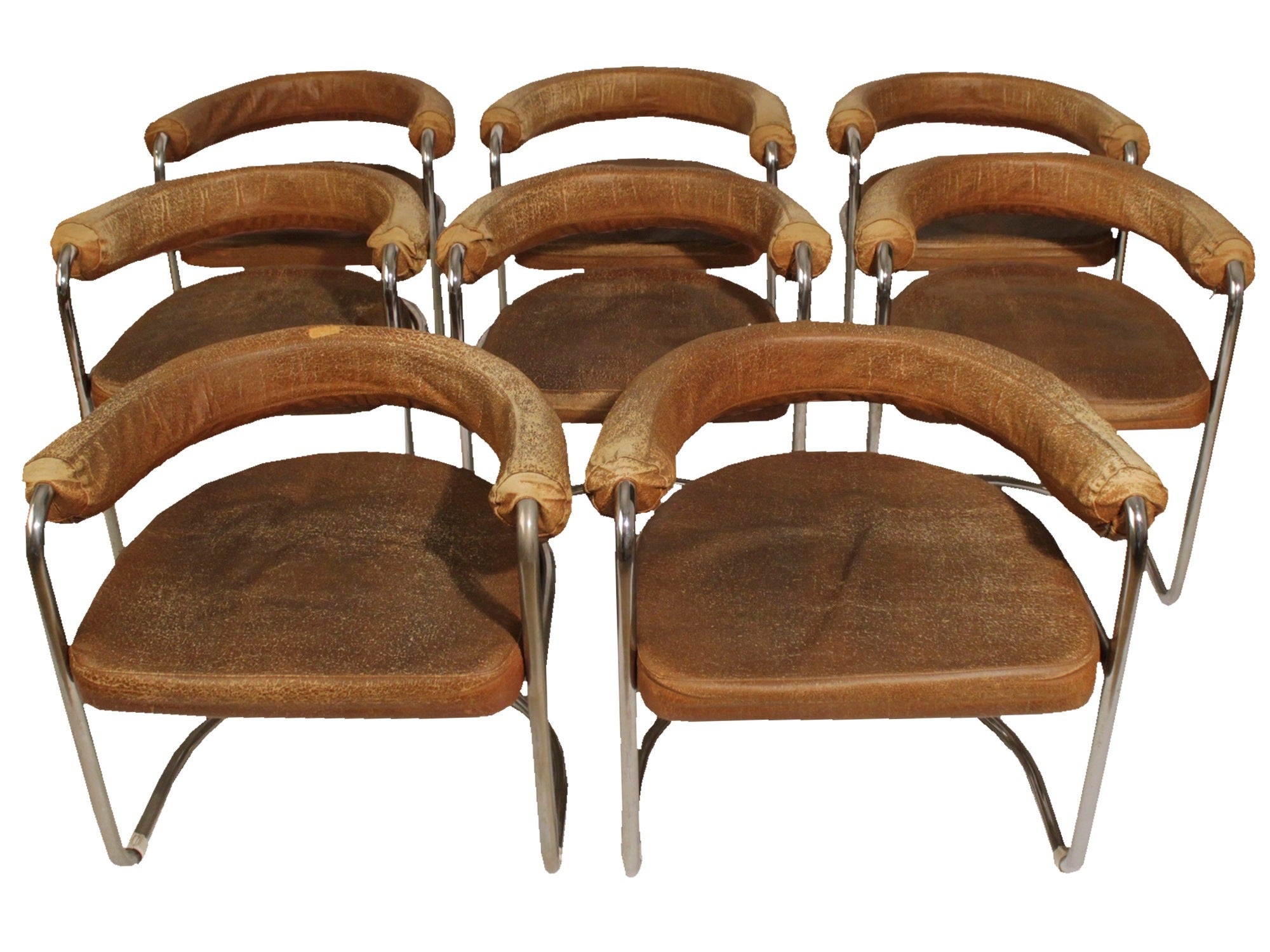 Eight Delphi Armchairs by Ernst Burgdorfer