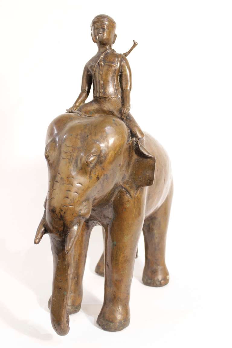 Unknown 20th Century Oriental Bronze Elephant