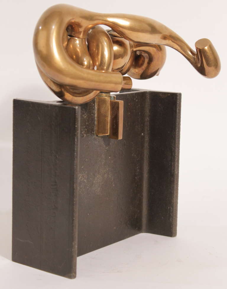 La Maja is Berrocal homage to Goya. Composed of 18 bronze elements plus an iron base (18 cm. high) adding a instructions book.
signed 138/1000

Bibliogrphy:
-Julian Gallego. 