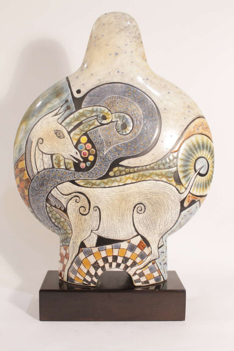 Mid-20th Century Millet's Polychromed Ceramic For Sale