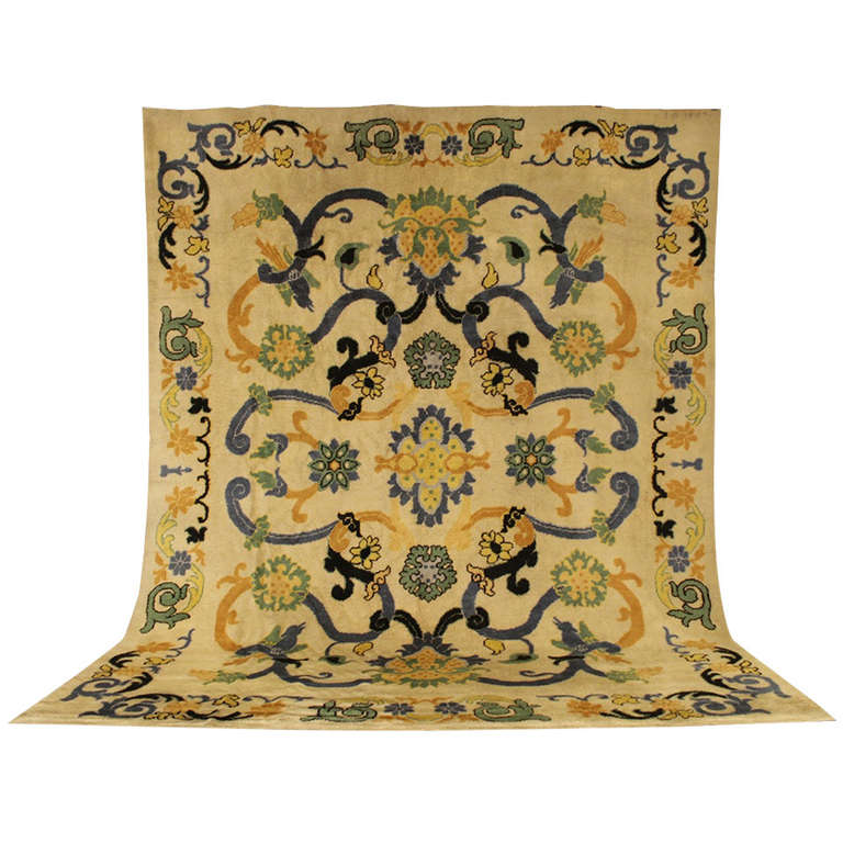Spanish Savonnerie Art Deco Rug