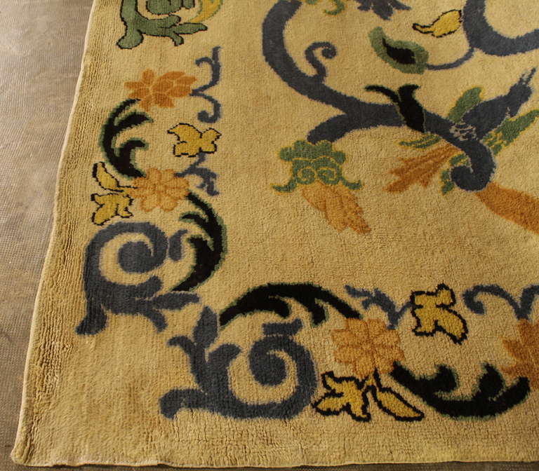 Mid-20th Century Spanish Savonnerie Art Deco Rug