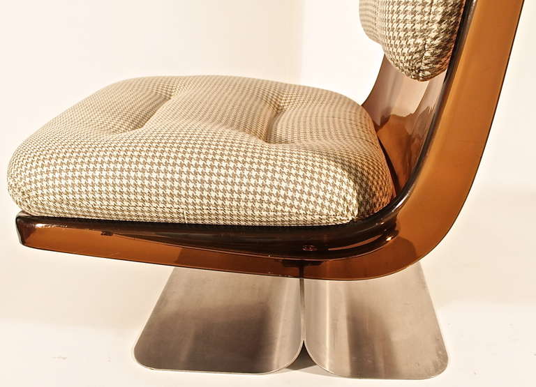 Plexiglass 1970s Lounge Chair by Grosfillex