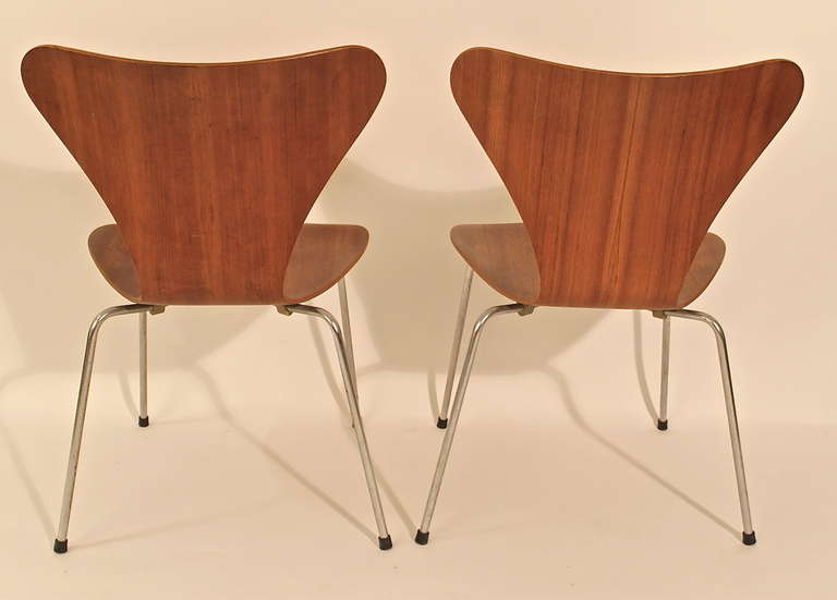 Danish Pair of Fritz Hansen Chairs