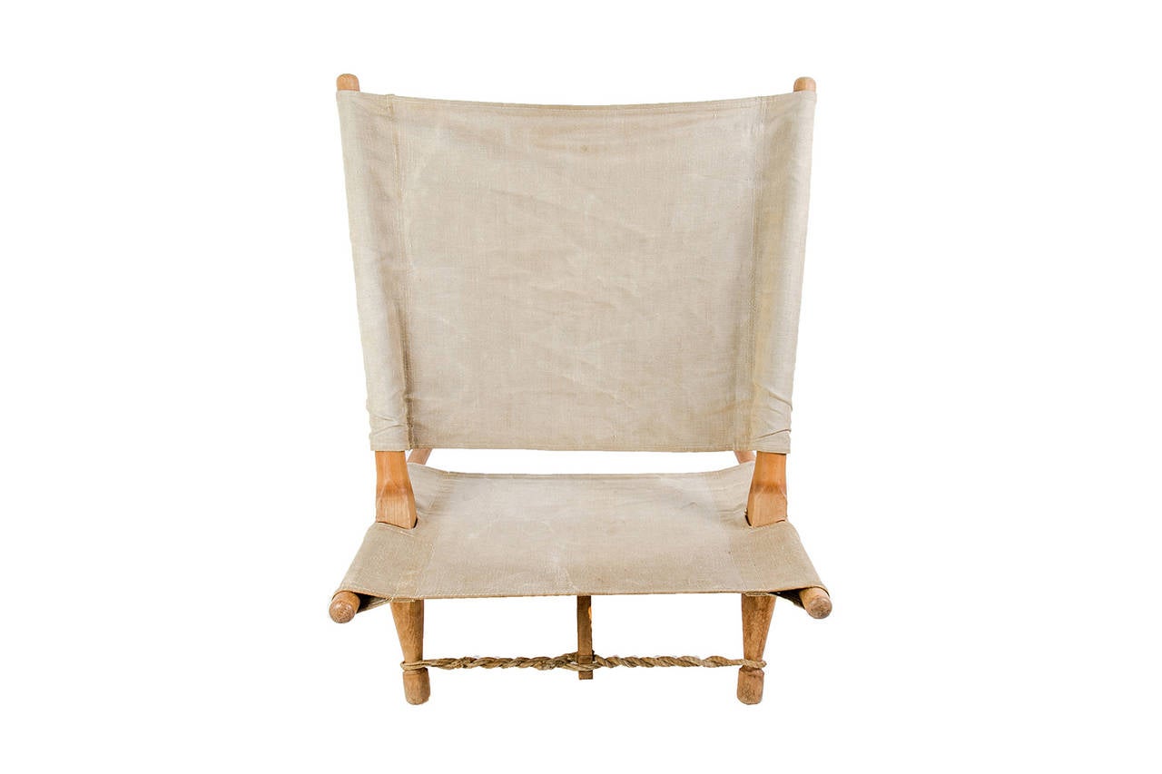 Well Preserved Ole Gjerlov Knudsen Lounge Chair “Saw, ” circa 1966, Denmark