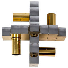 Gaettano Sciolari Sculptural Geometric Sconce