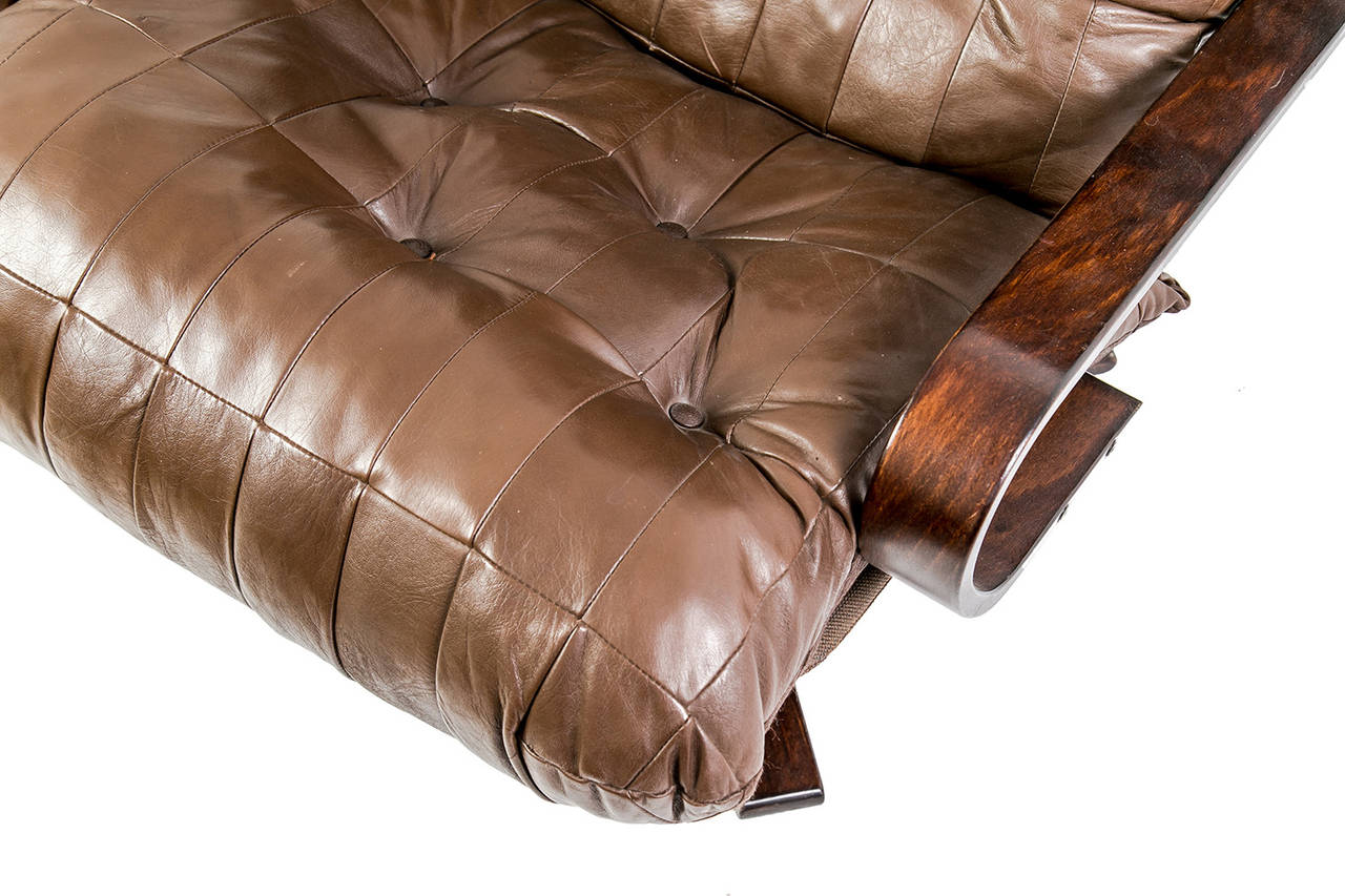 Other Great Danish Brown Leather Armchair, circa 1970