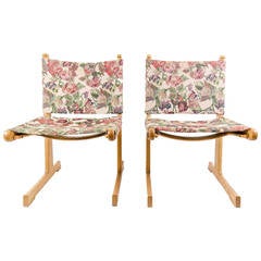 Pair of Original Ditte and Adrian Heath Chairs on Oak