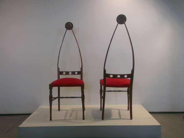 Mid-20th Century Curious High Backed Chairs
