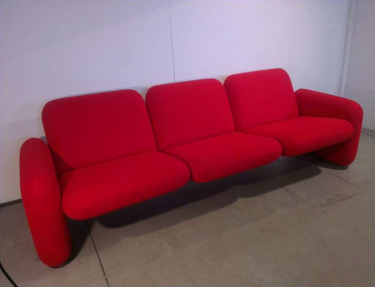 Mid-20th Century Chiclet Sofa