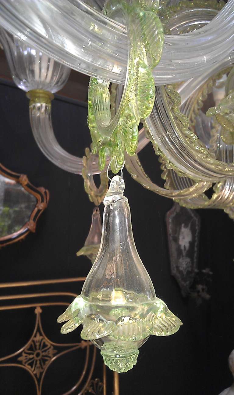 Glass Monumental Murano Chandelier For Sale