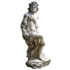 Antique Monumental 16th Century Marble Statue