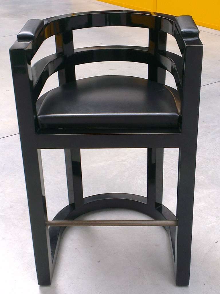 Leather Five Chairs and Five Stools, Designed for the Tom Ford Stores