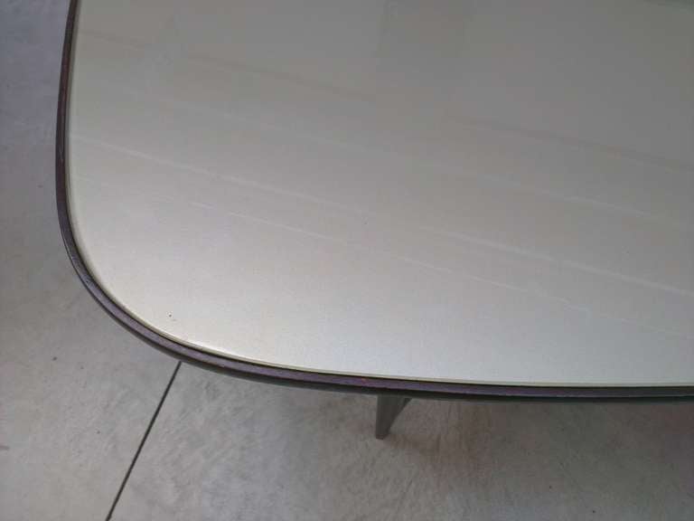 beautiful mahogany oval  table  1950 3