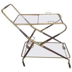 Beautiful Bar Cart by Cesare Lacca, 1950
