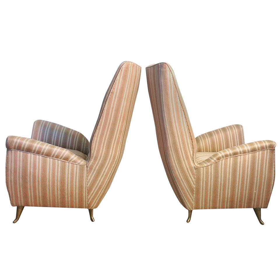 Pair of Beautiful Armchairs by  Isa