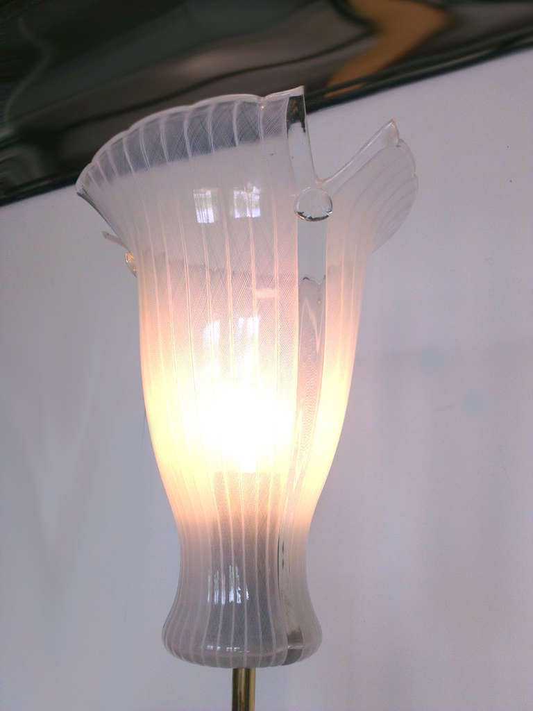 Beautiful Floor Lamp by Venini For Sale 2