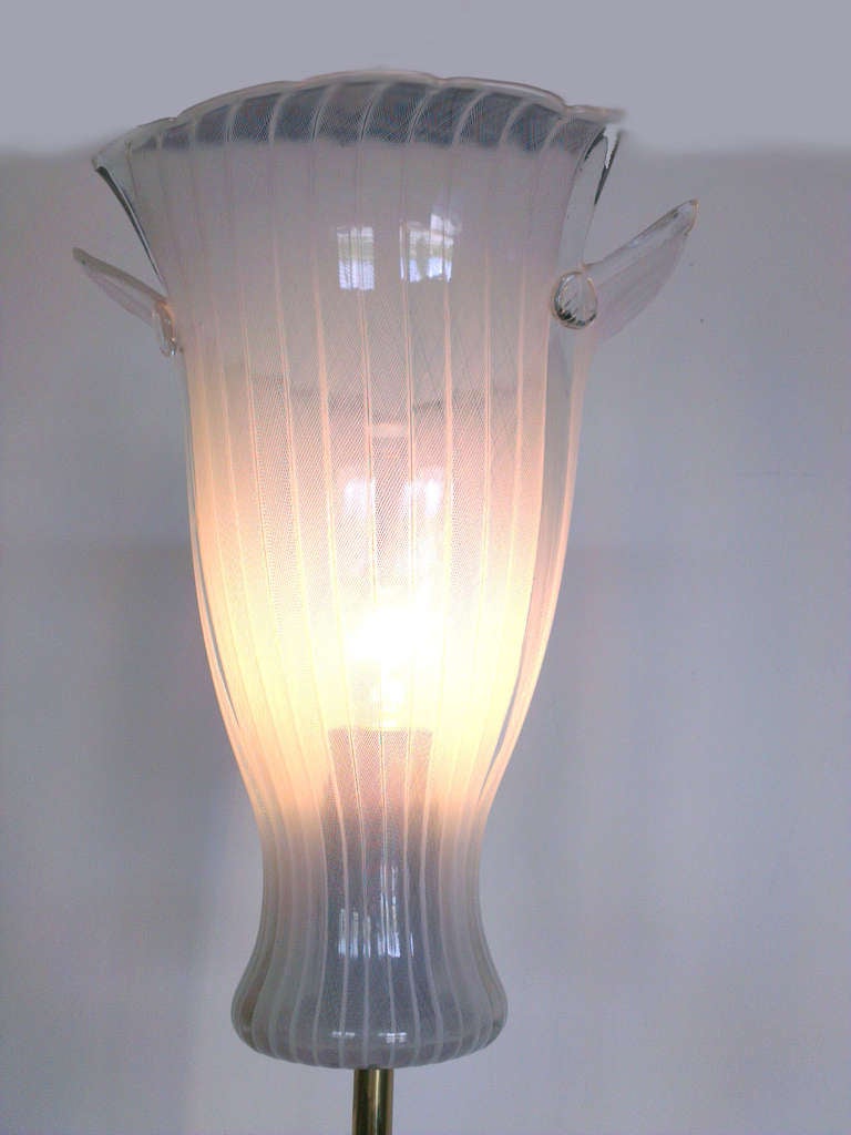 Beautiful Floor Lamp by Venini For Sale 3