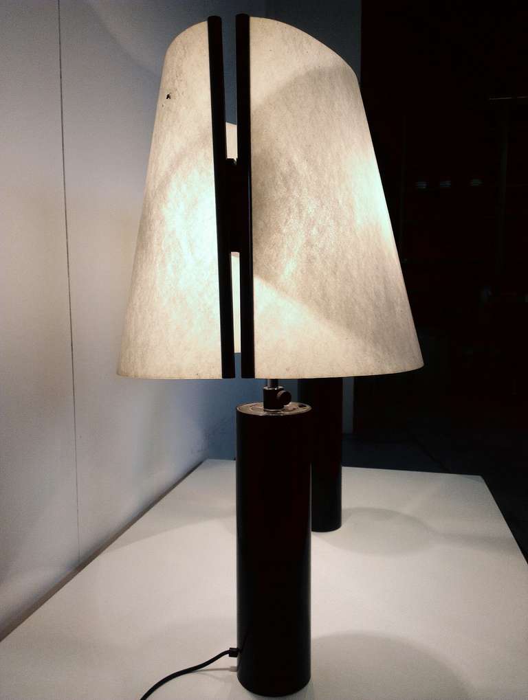 Late 20th Century Pair of Stilnovo Table Lamps