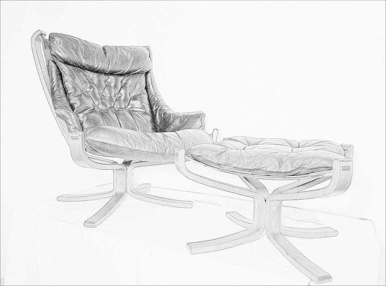 Mid-20th Century Viking Chair by Poltrona Frau