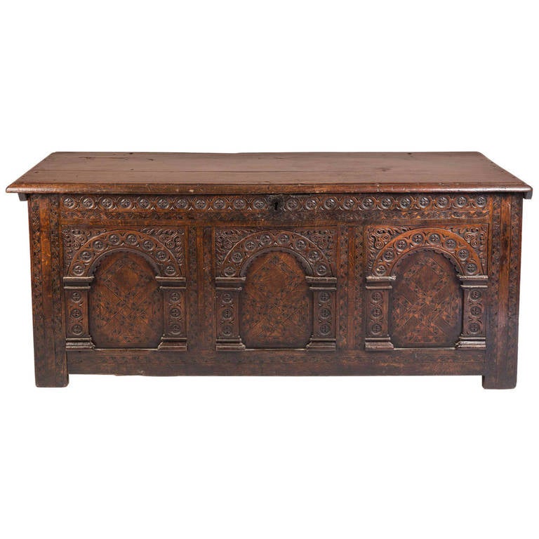 Arcaded Coffer For Sale