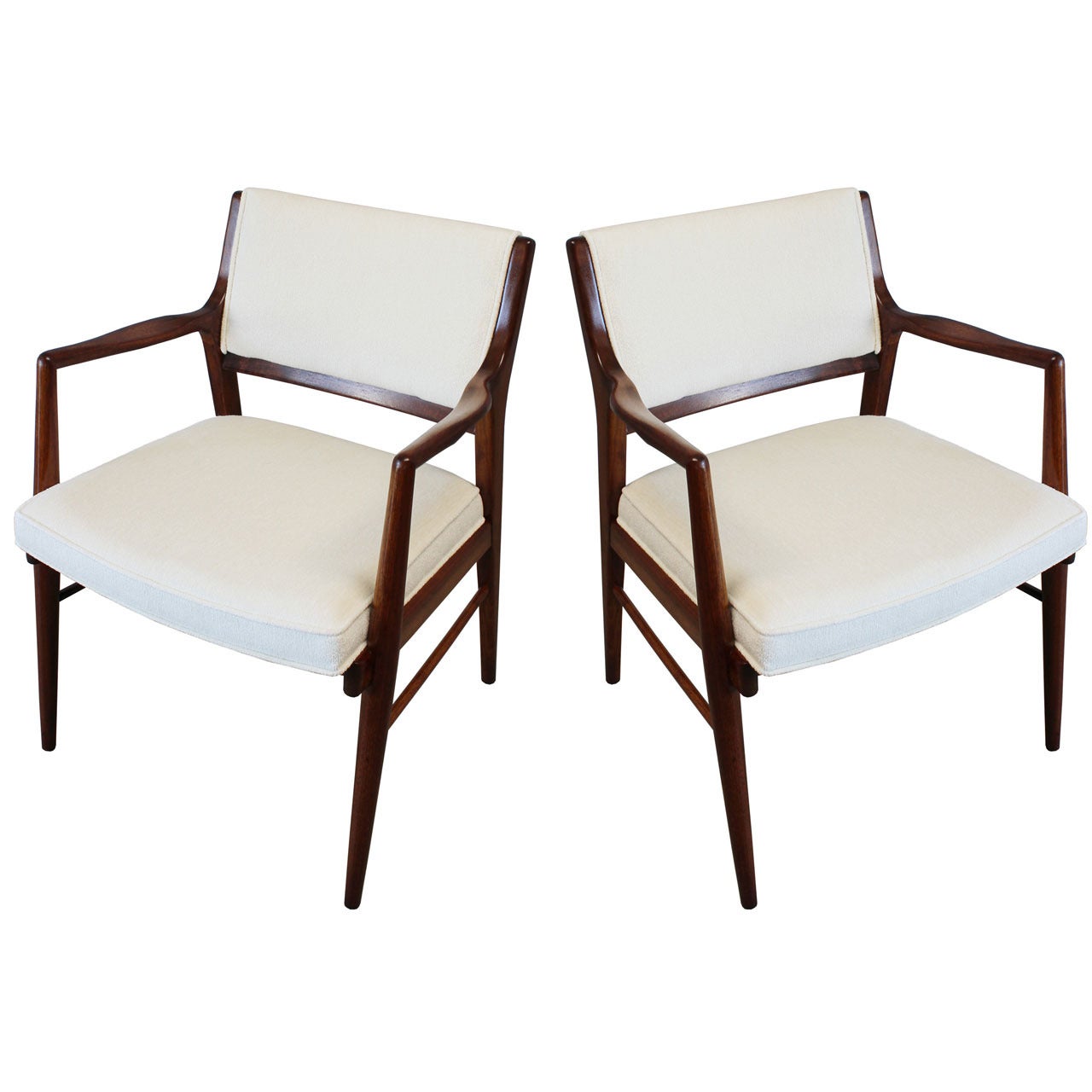 Pair of Jens Risom Armchairs