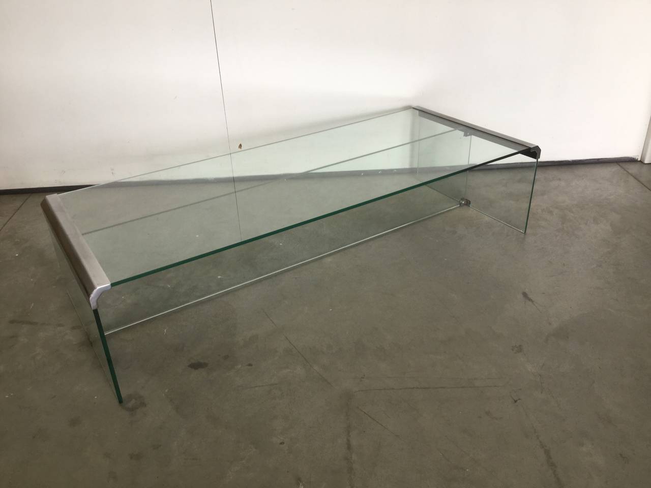 Chrome Two Coffee Tables by Fontana Arte, 1970 For Sale