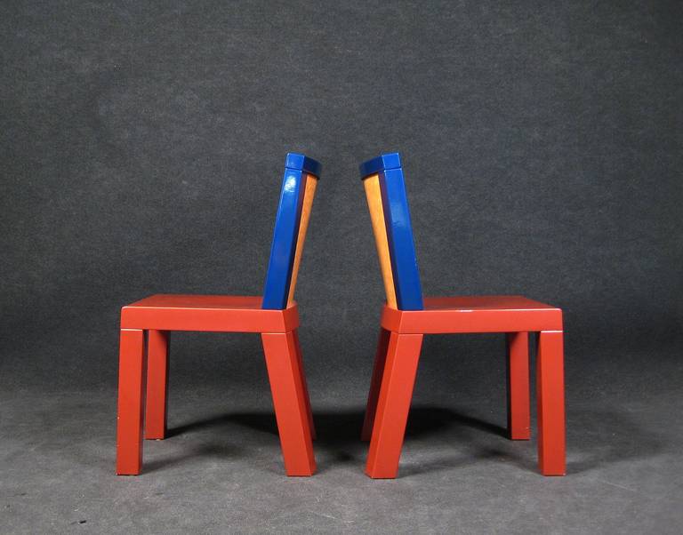 Six Chairs and Table by E. Sottsass and M. Zanini In Good Condition In Fossano, IT