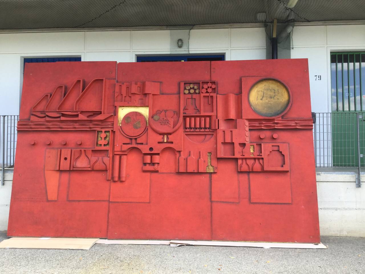 Sculptured Wall Panel by Victor Cerrato, 1960 In Good Condition For Sale In Fossano, IT