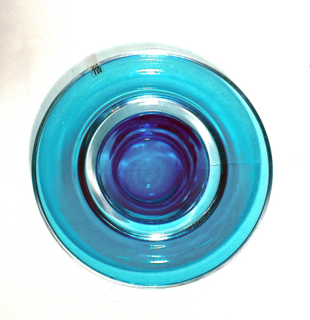 Blue Glass Venini Ashtray 2