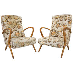 pair of italian armchairs 1950