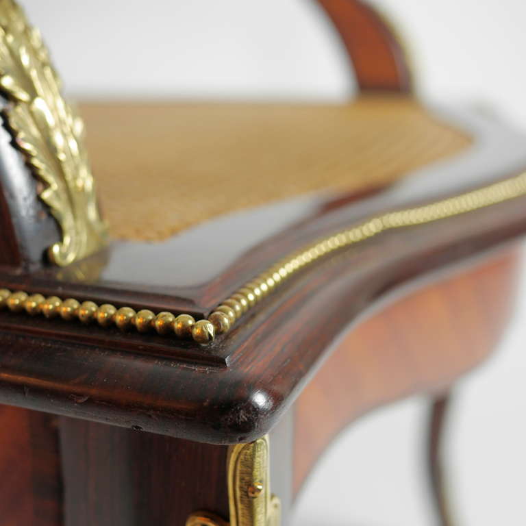 A Louis XV Style Gilt-Bronze Mounted Desk Chair or ‘Fauteuil de Bureau’ 2