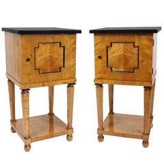 A Pair of Art Deco Nightstands