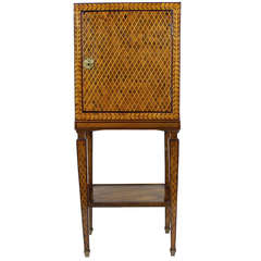 Louis XVI Cabinet on Stand with Trellis Marquetry
