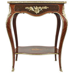 French 19th Century Marquetry Occasional Table/ Side Table