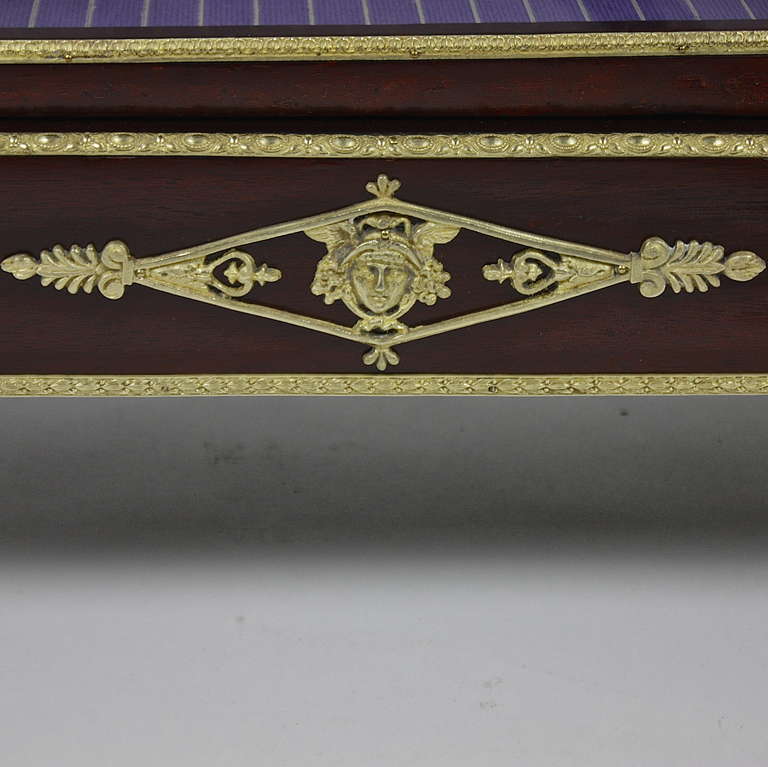 French Mahogany Ormolu-Mounted Louis XVI Style Display Cabinet 1