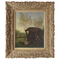 Rural Scene by Georges Henri Bilhaut (1882 -1963)