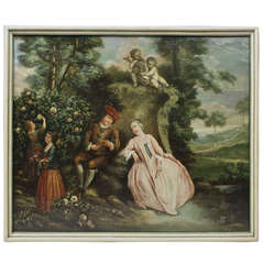 19th Century Allegorical Oil Painting