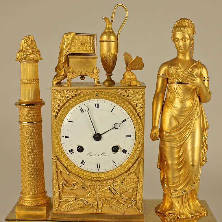 Ormolu French Empire Mantle Clock