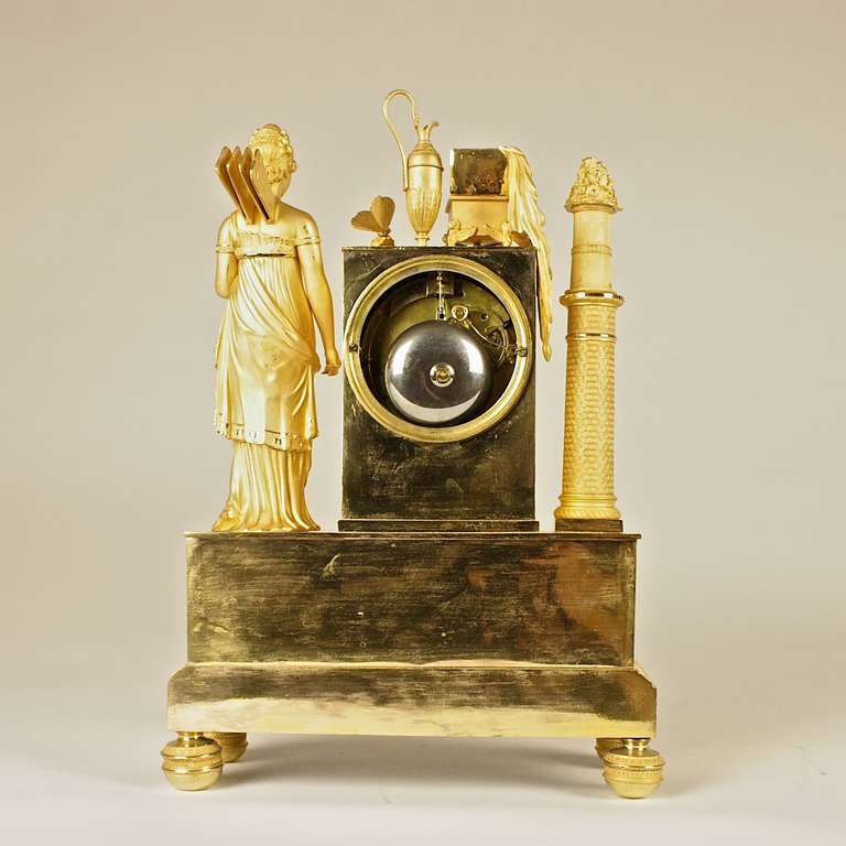 19th Century French Empire Mantle Clock
