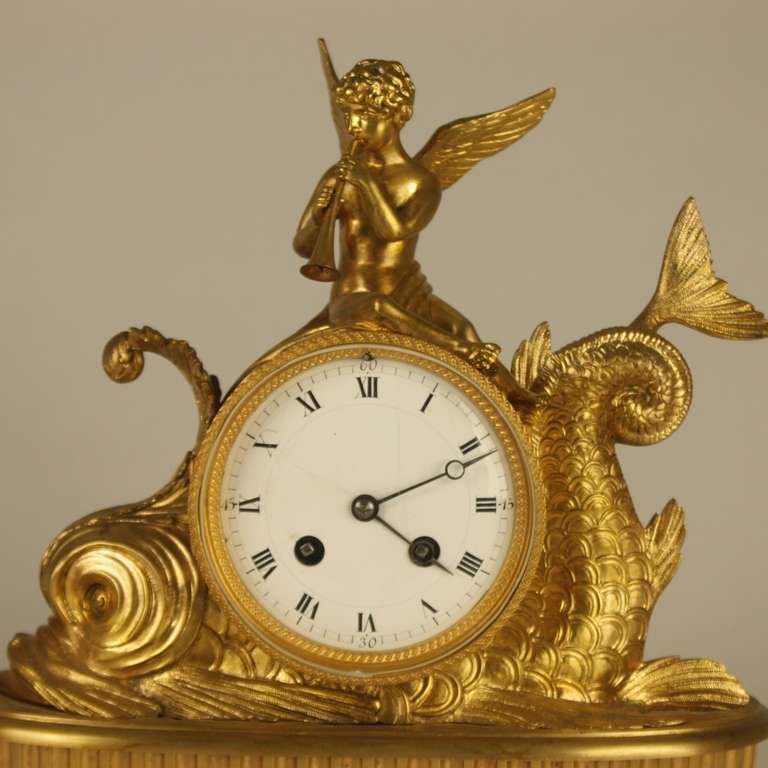 Napoleon III 19th Century Ormolu Mantle Clock