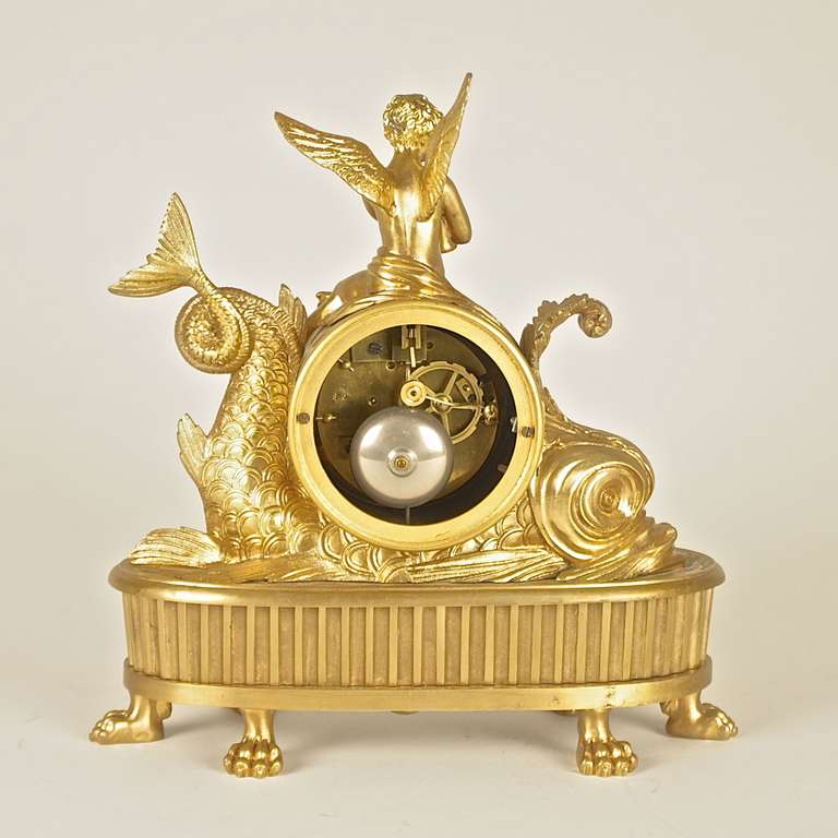 19th Century Ormolu Mantle Clock In Excellent Condition In Berlin, DE