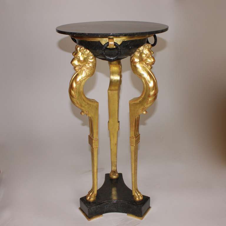 19th Century Carved Giltwood Athenienne