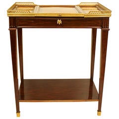 19th Century Gilt Bronze Mounted Mahagony Poudreuse / Vanity 5