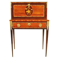 Antique A Transitional Ormolu Mounted Ladies Writing Desk or 'Bounheur du Jour'