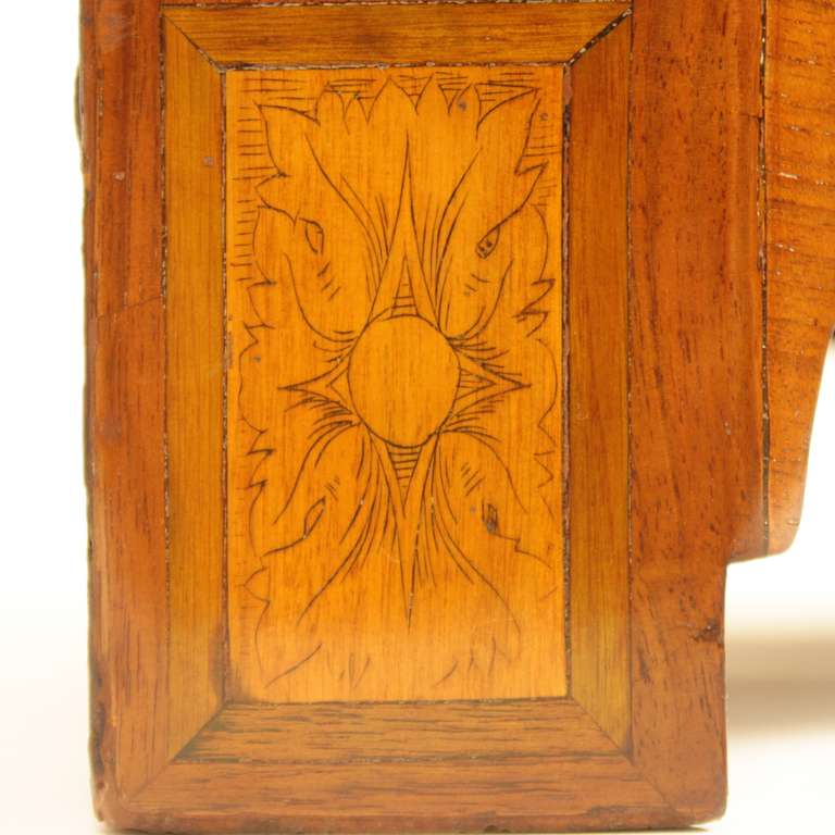 A Pair of Louis XVI Marquetry Corner Cabinets or Encoignure 3