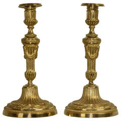 Pair of Louis XVI Ormolu Candlesticks